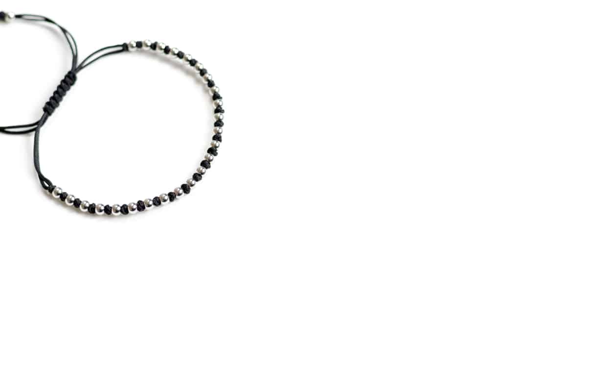 Bracelet en macramé OH Selection Camille noir – Image 3