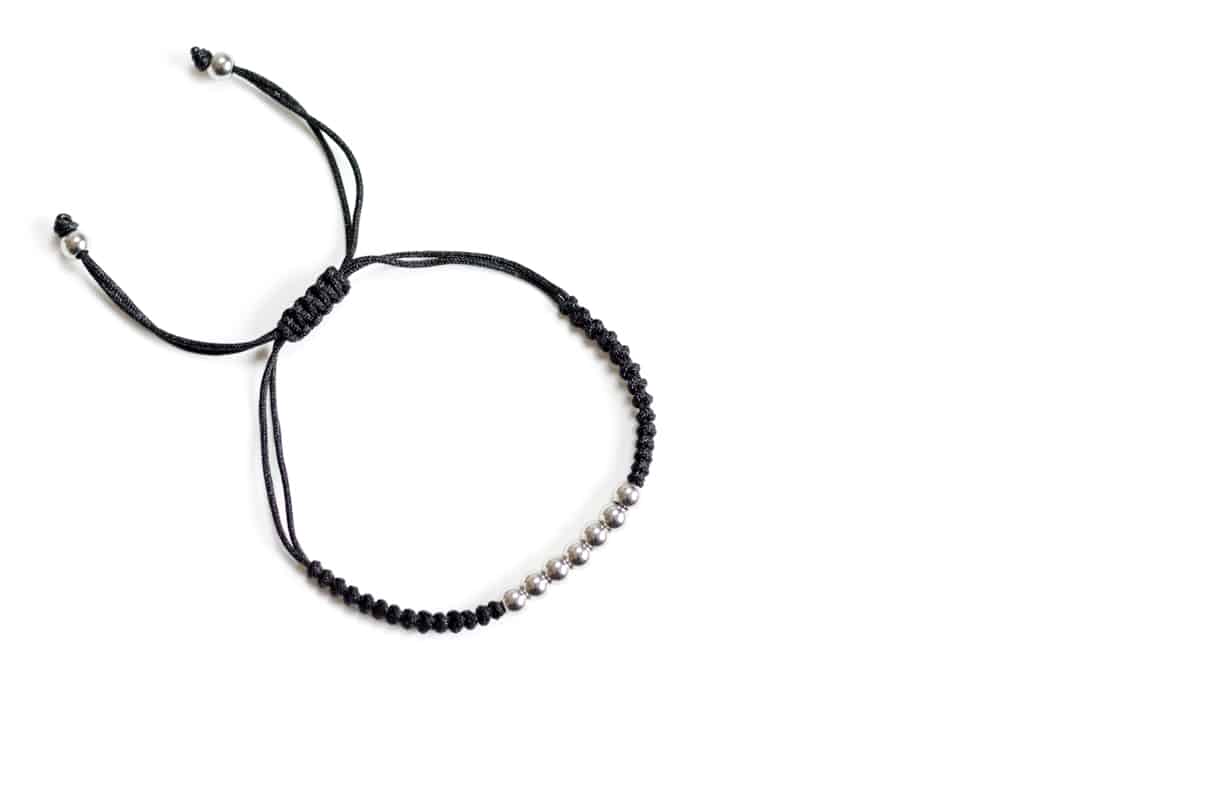 Bracelet en macramé OH Selection Gabriel noir