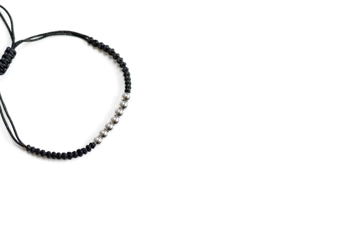 Bracelet en macramé OH Selection Gabriel noir – Image 3