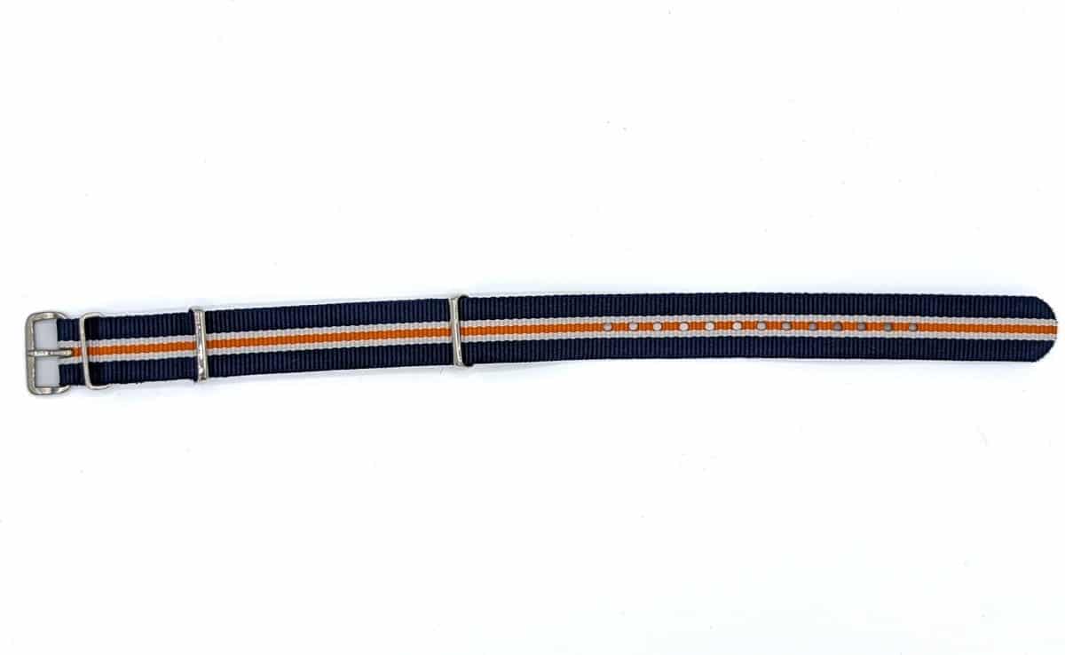 BNMBBO Blue, White, Orange NATO Marine Strap