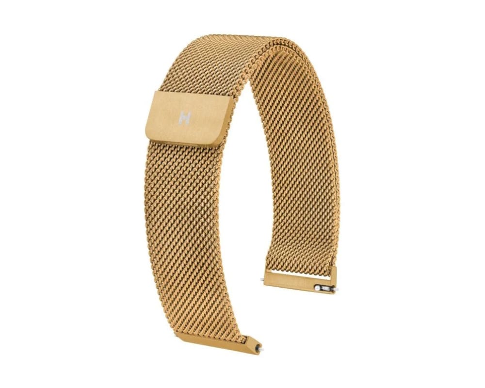 Bracelet Hirsch maille milanaise dorée