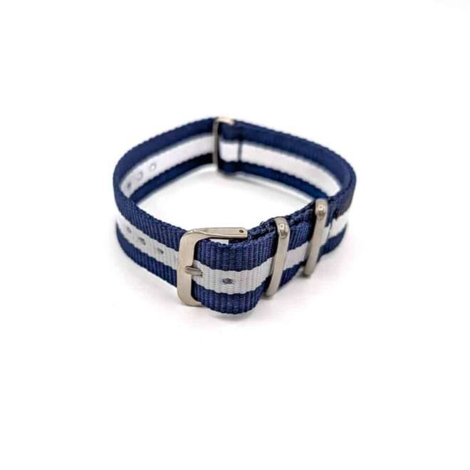 Marine White and Blue NATO Strap BNMBB