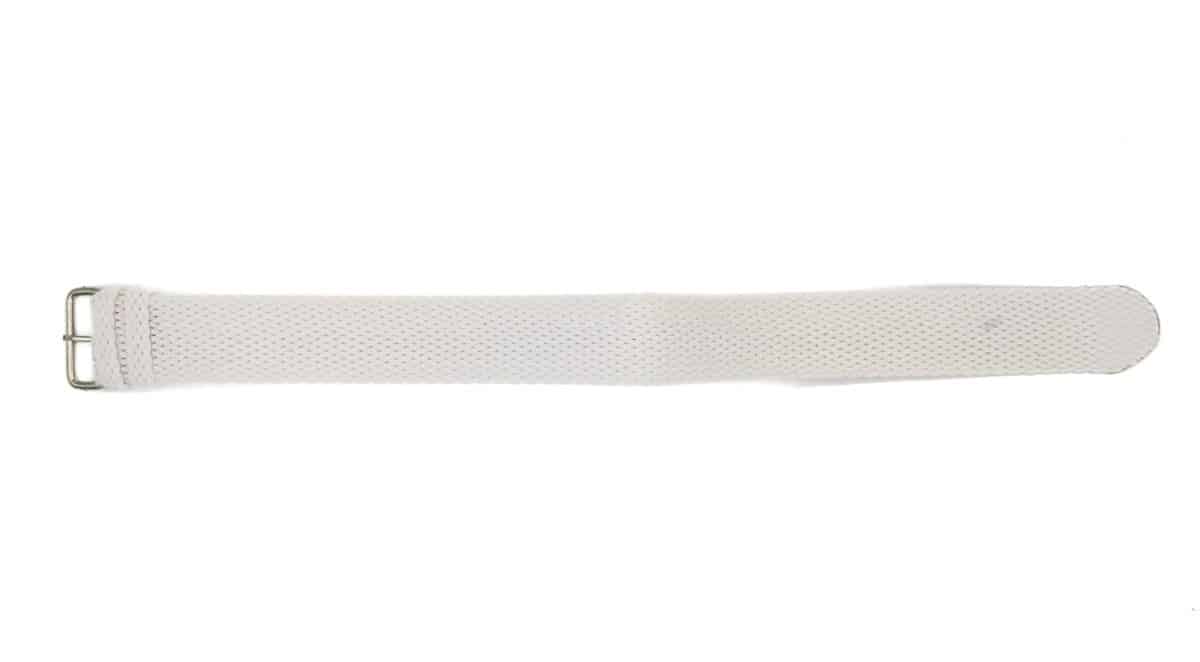 Bracelet NATO Perlon Classic blanc