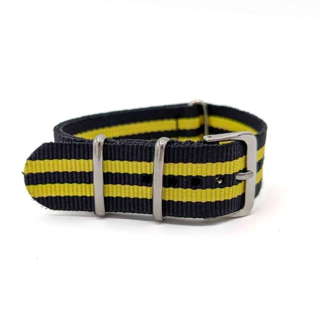 Bracelet NATO montre jaune et noir