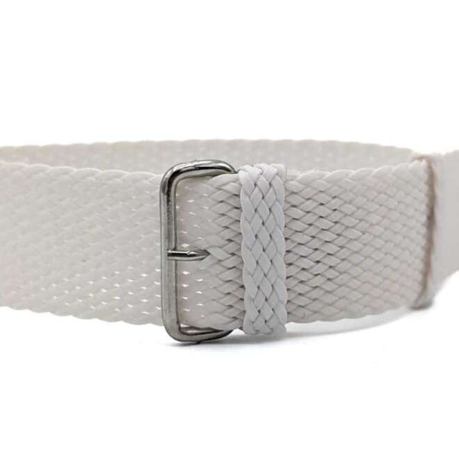 Bracelet montre Perlon Classic blanc