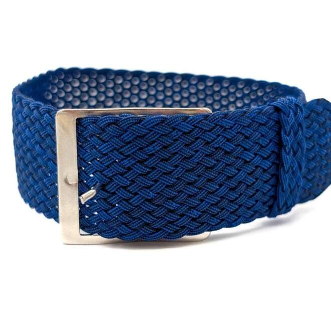 Bracelet montre Perlon classic bleu