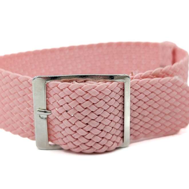 Bracelet montre perlon rose
