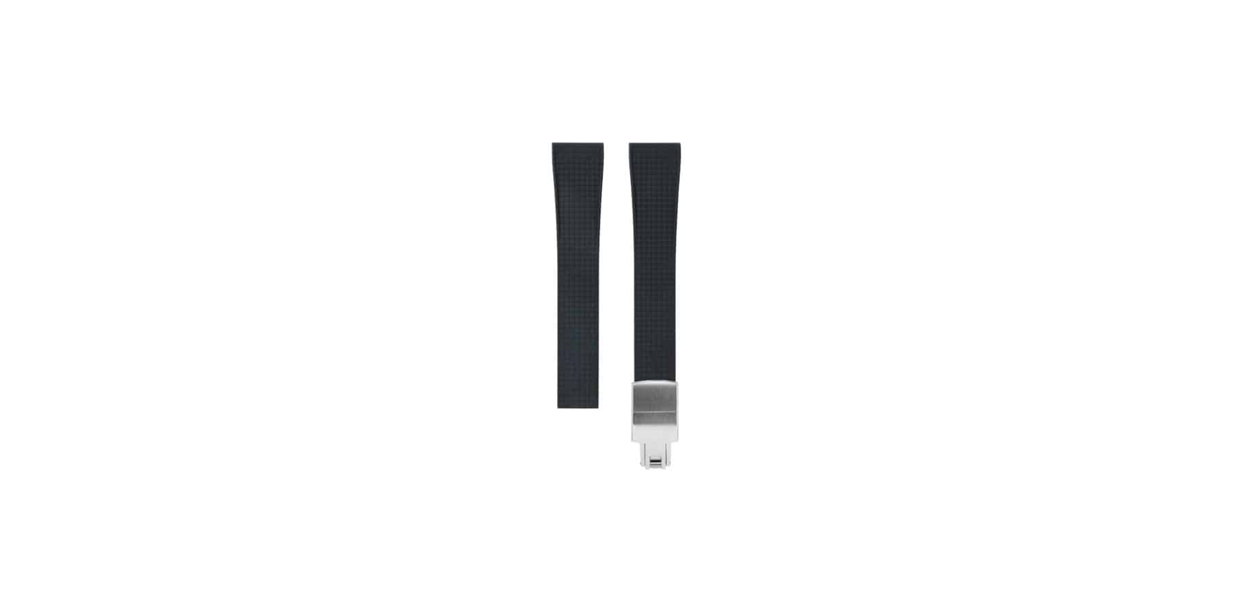 Bracelet tropical caoutchouc noir
