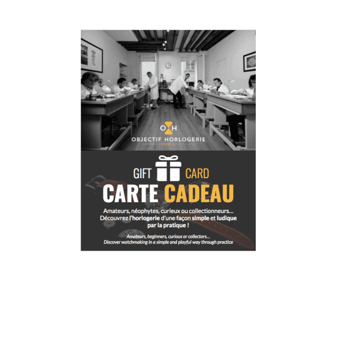 Carte cardeaux Objectif Horlogerie