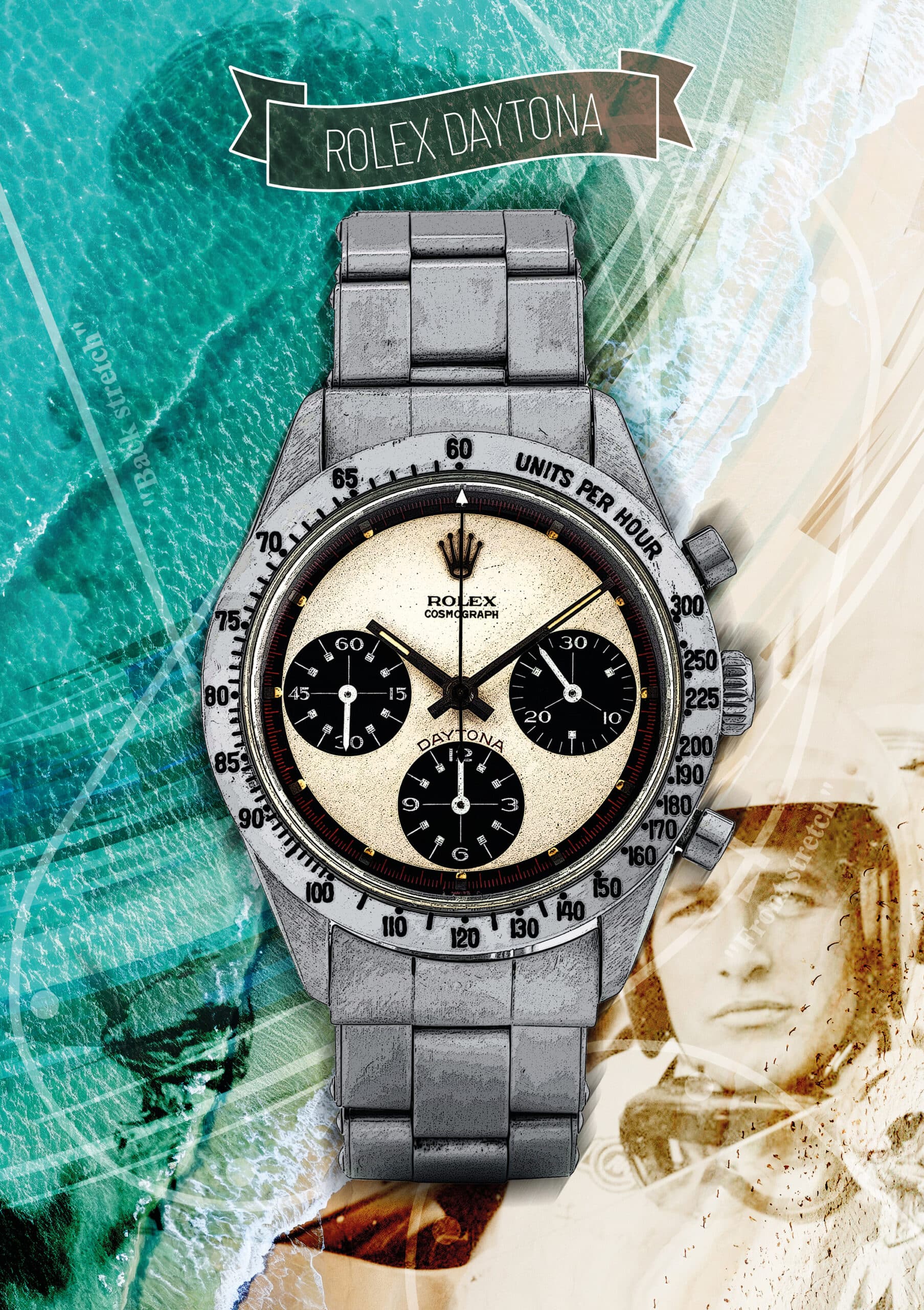 Poster Rolex Daytona sur alu dibond – Image 2