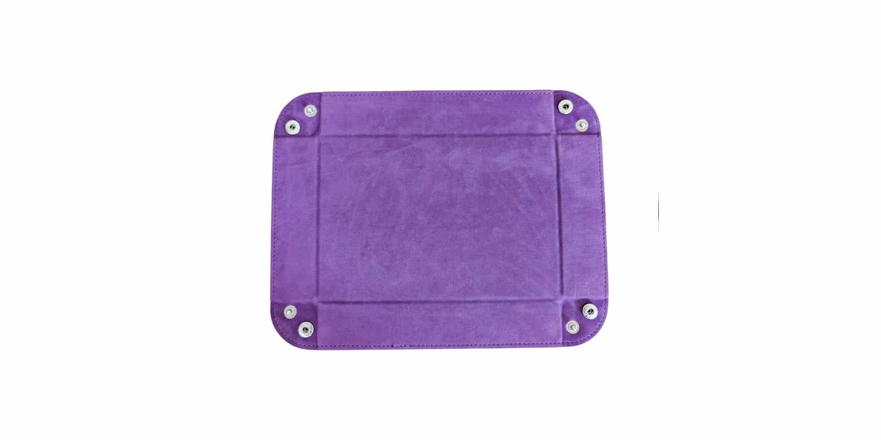 Vide poche cuir violet