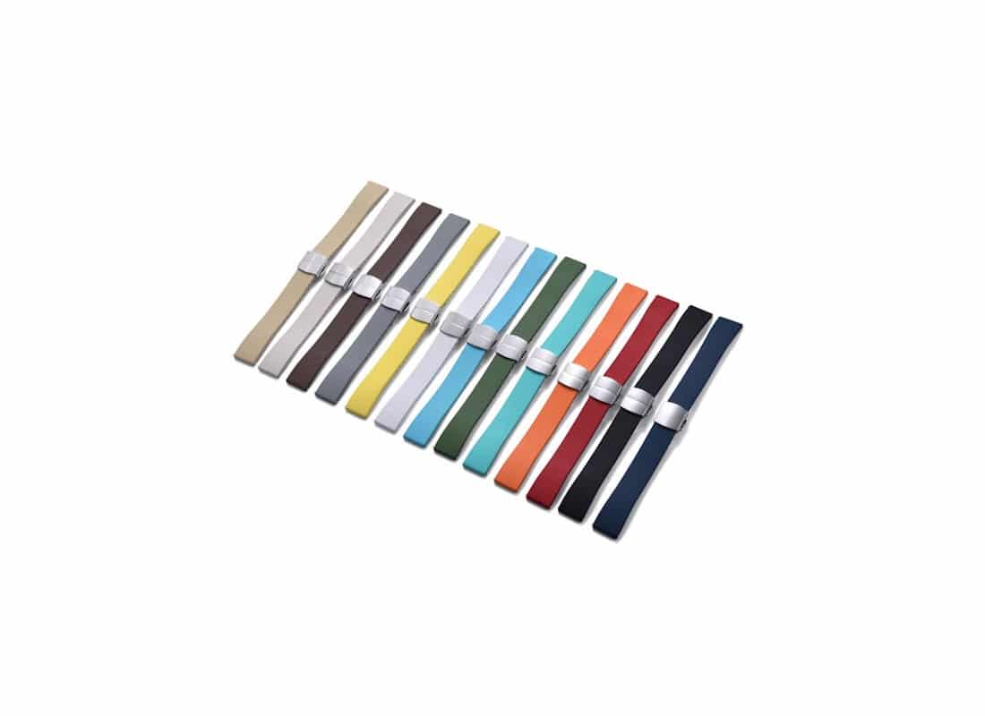 bracelet-en-caoutchouc-kronokeeper-reglable-avec-boucle-deployante-toutes les couleurs