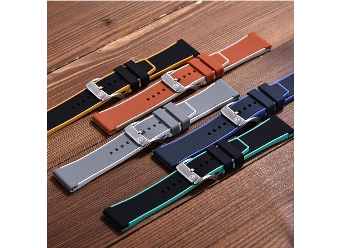 bracelet-kronokeeper-caoutchouc-bicolore 1