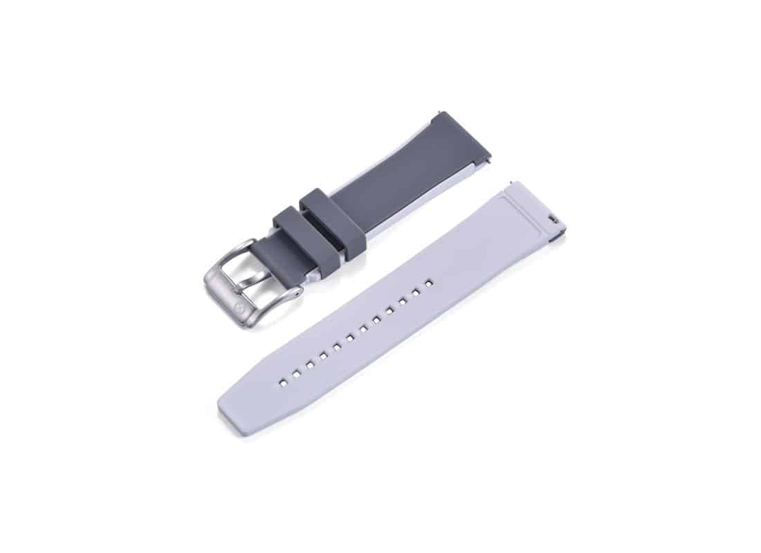 bracelet-kronokeeper-caoutchouc-bicolore-grisblanc