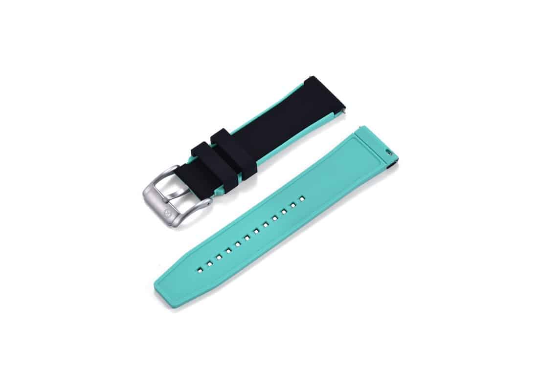 bracelet-kronokeeper-caoutchouc-bicolore-noirvert