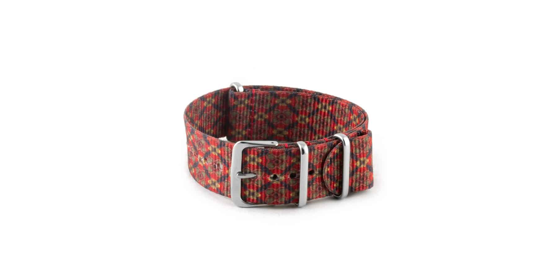 Bracelet Nato Nylon Dandy rouge